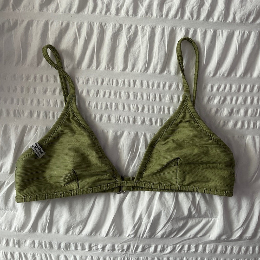 Rhythm Green Triangle Bikini Top